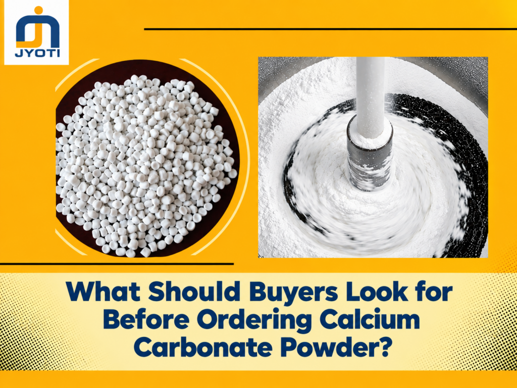 Calcium carbonate powder granules and fine powder mixing - Jyoti Mineral Industries buying guide